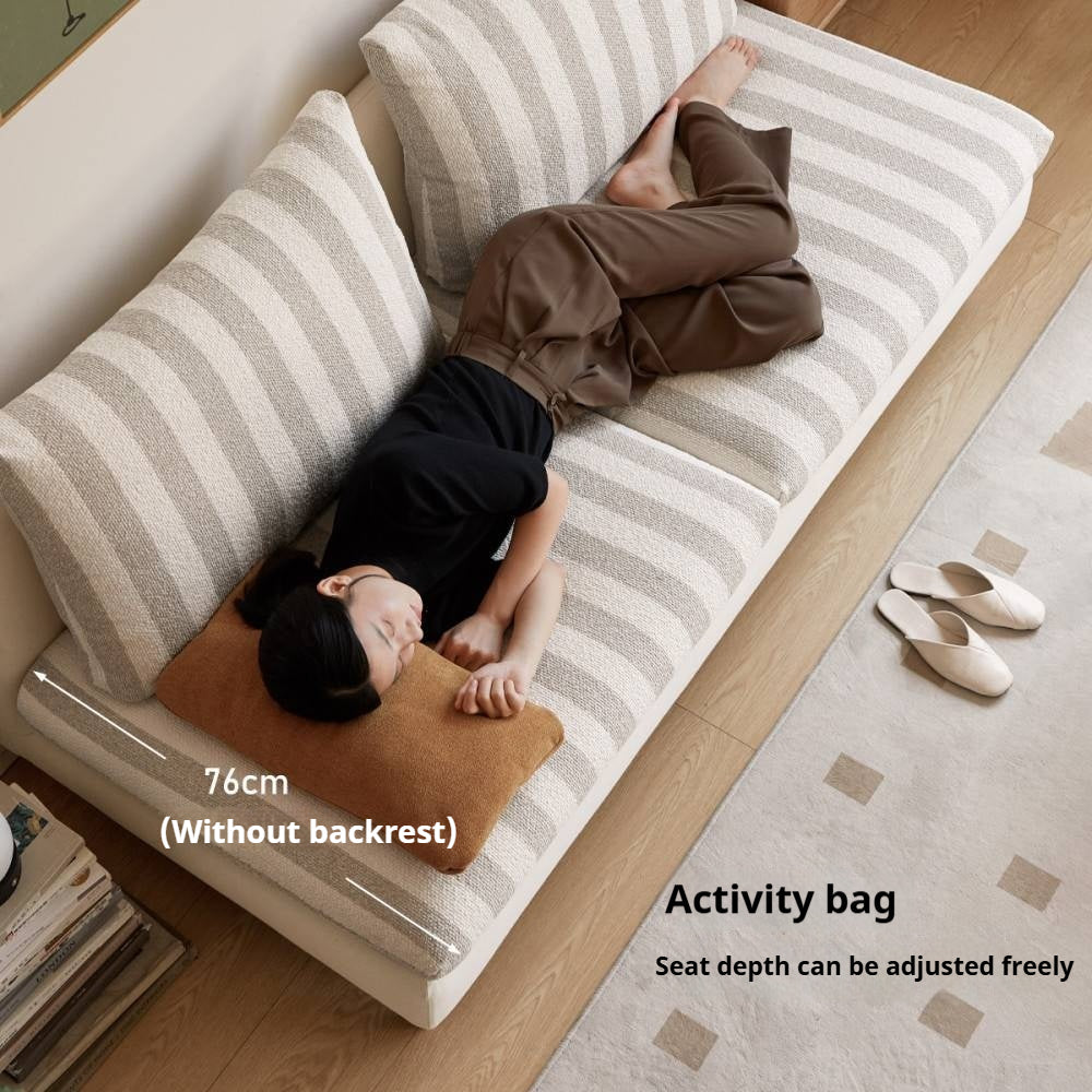 Beech, Fabric Cotton And Linen Sofa