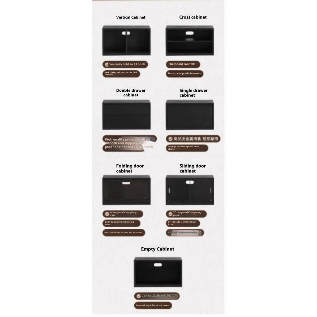 Oak Solid Wood TV Stand Combination Bookcase