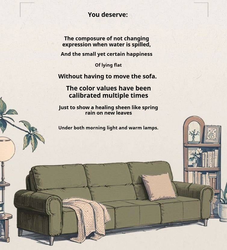 Fabric Electric-Retractable Sofa