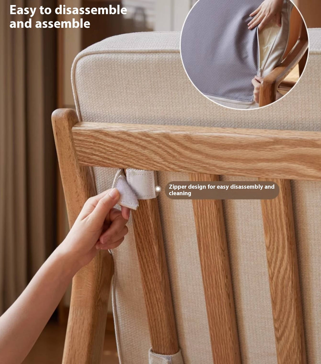 Oak Solid Wood Modern and Simple Armchair