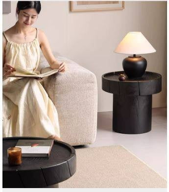 Pine Solid Wood Wabi-Sabi Style Coffee Table