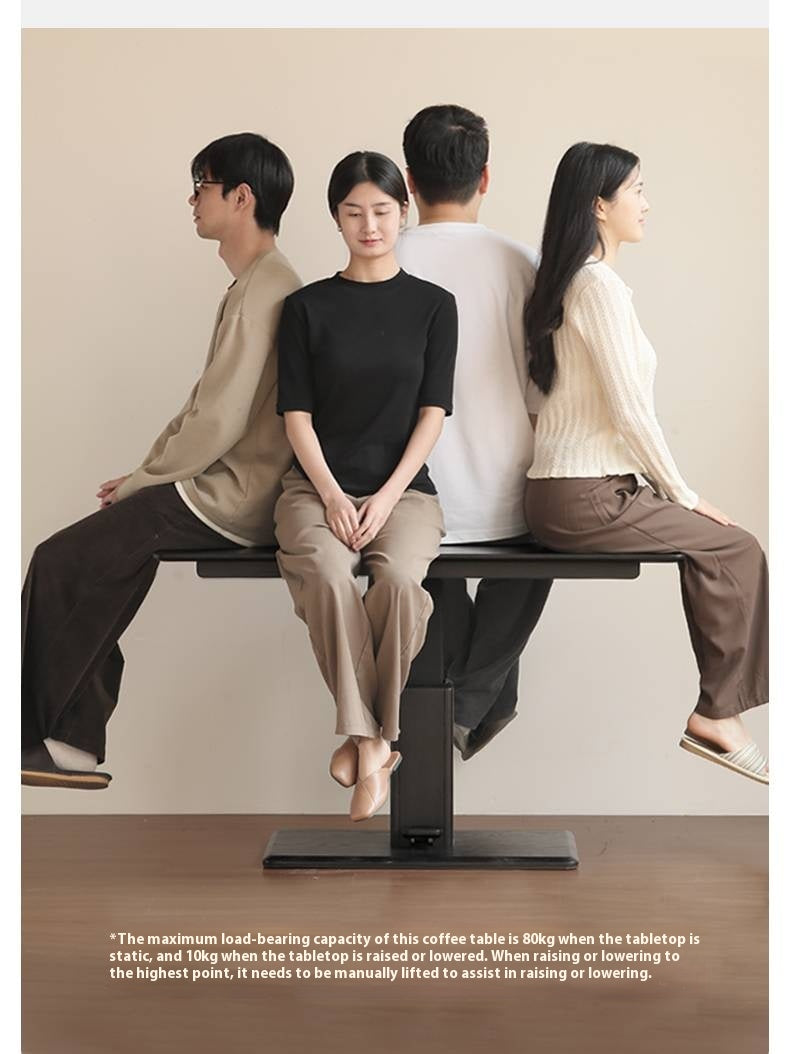 Oak Solid Wood Elevating Coffee Table