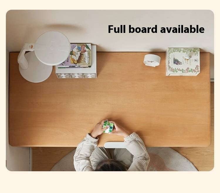 Beech Solid Wood Kids Learning Desk with Eye Protection Lamp