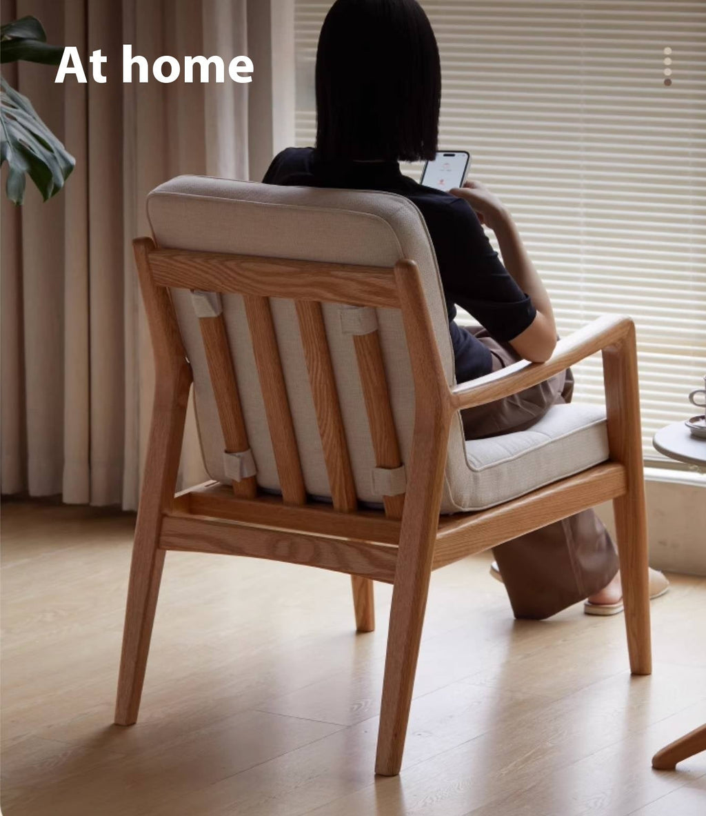 Oak Solid Wood Modern Style Chair