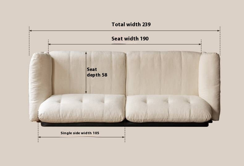 Ash Solid Wood Fabric, Leather Sofa