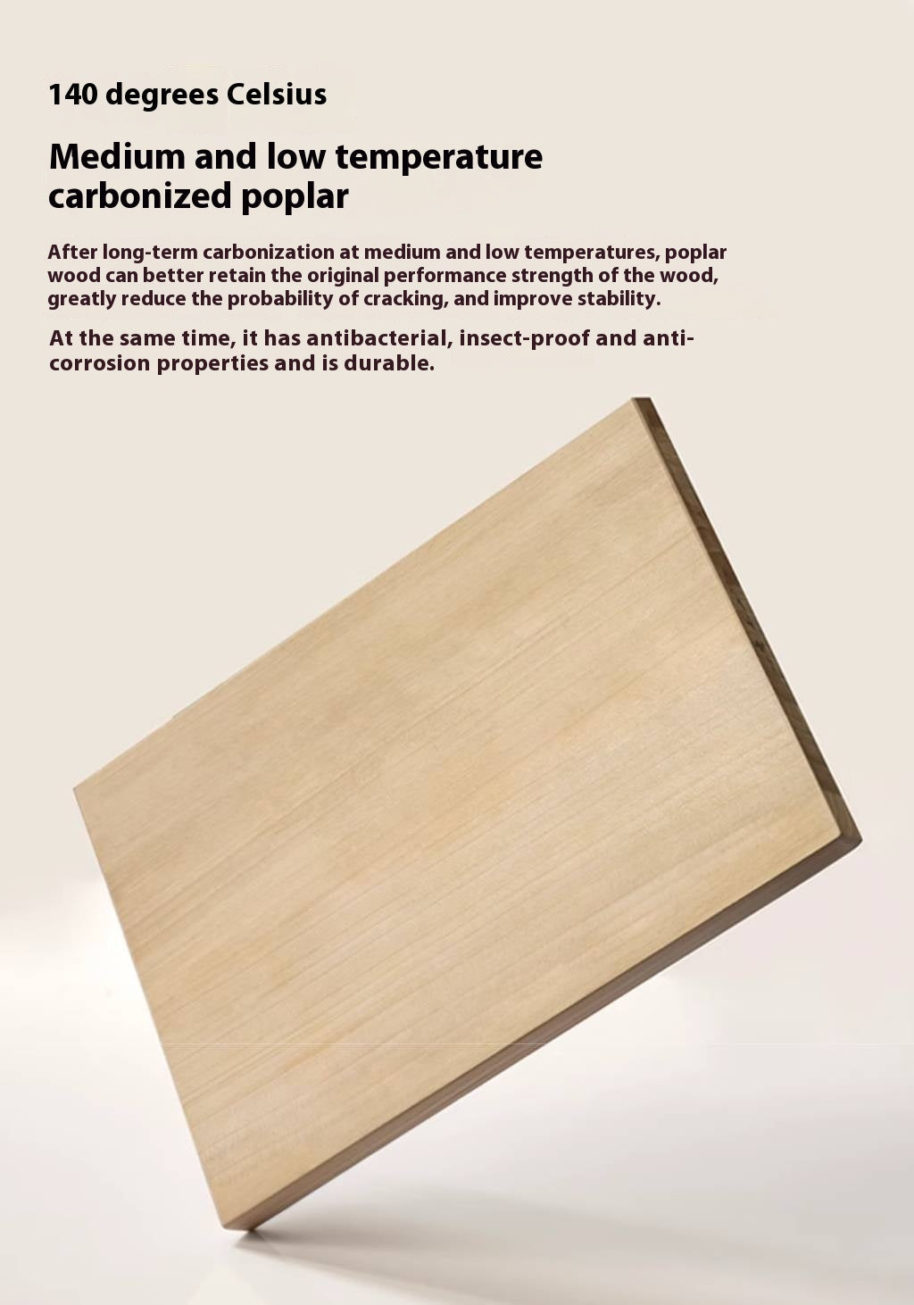 Poplar Solid Wood Medieval Style TV Stand