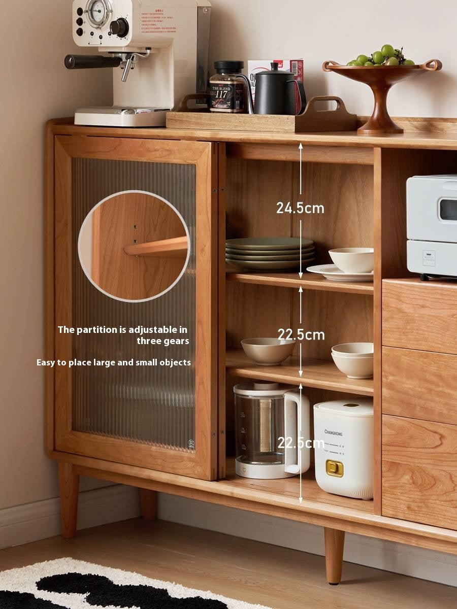 Cherry, Ash Solid Wood Ancient Style Ultra Thin Side Cabinet