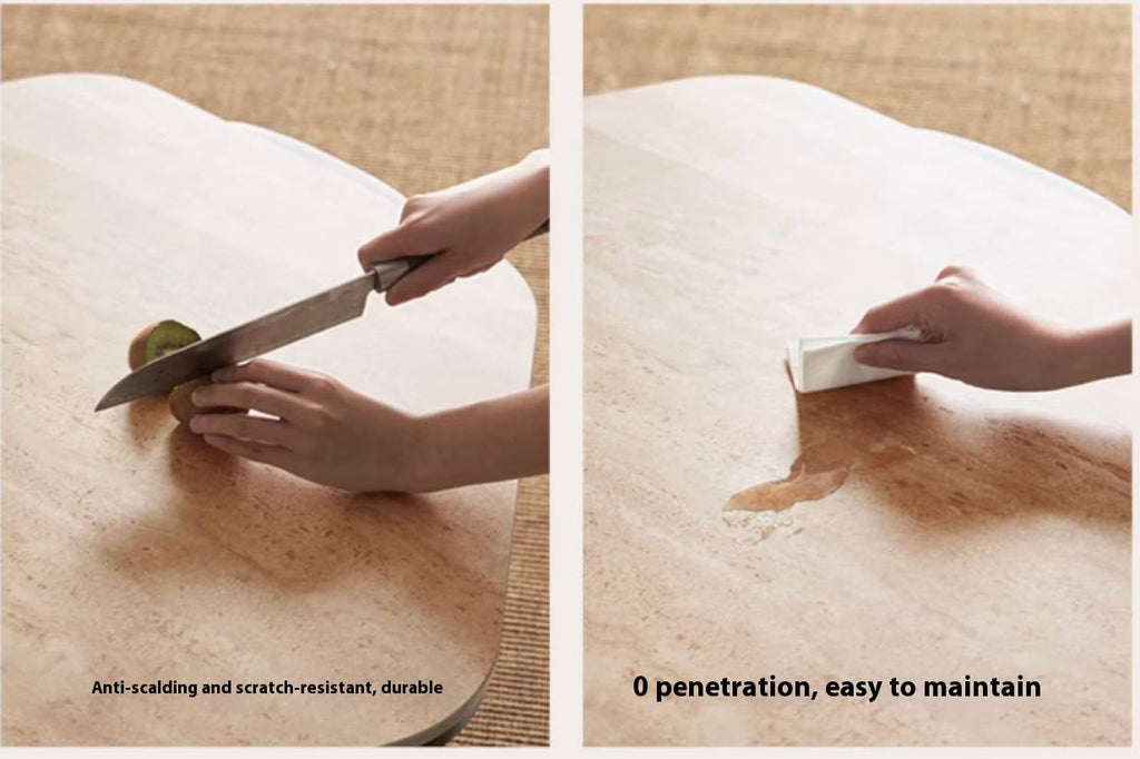 Ash Solid Wood Wabi-Sabi Style Coffee Table