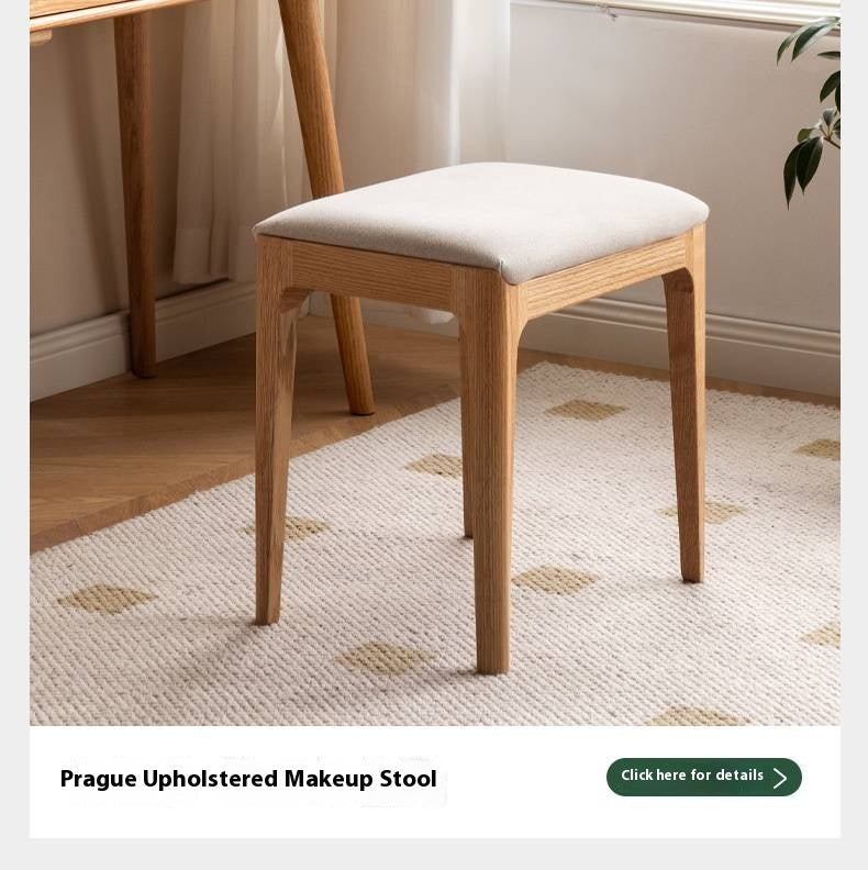 Ash Solid Wood Multifunctional Modern Dressing Table