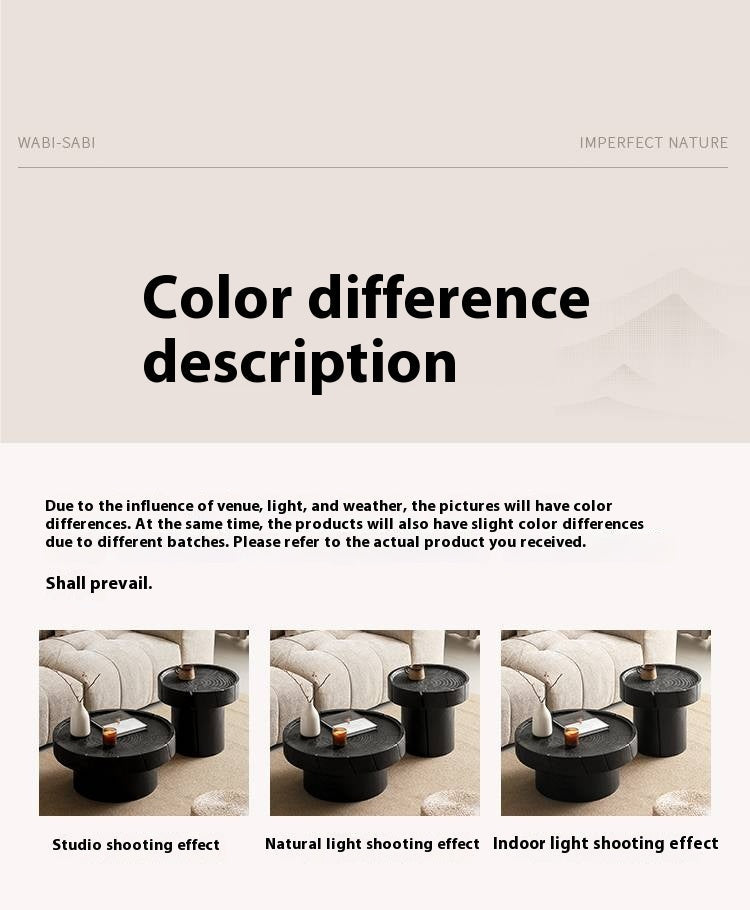 Pine Solid Wood Wabi-Sabi Style Coffee Table