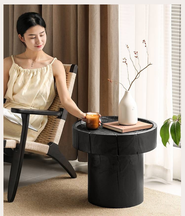 Pine Solid Wood Wabi-Sabi Style Coffee Table