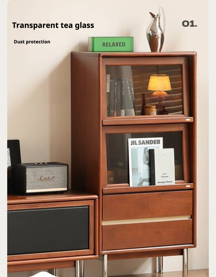 Poplar Solid Wood Ancient Style Side Cabinet