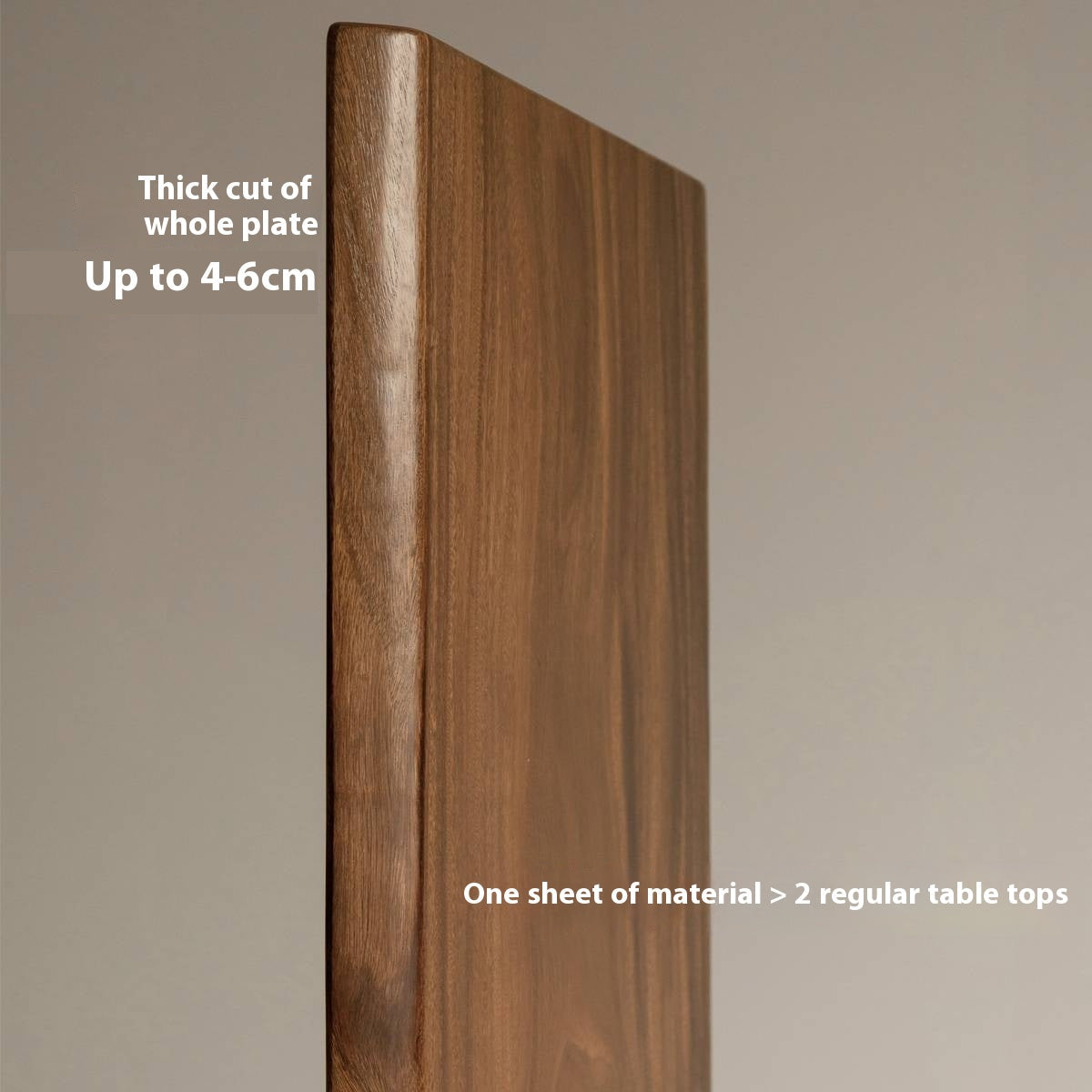 Black Walnut Solid Wood Wabi Sabi Style Dining Table Board