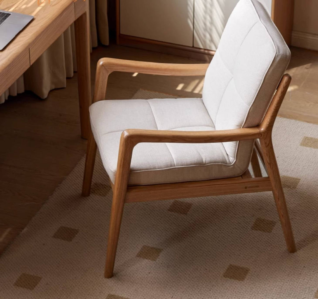 Oak Solid Wood Modern and Simple Armchair