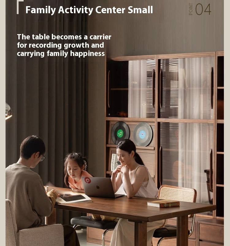 Black Walnut Solid Wood Wabi Sabi Style Large Board Dining Table