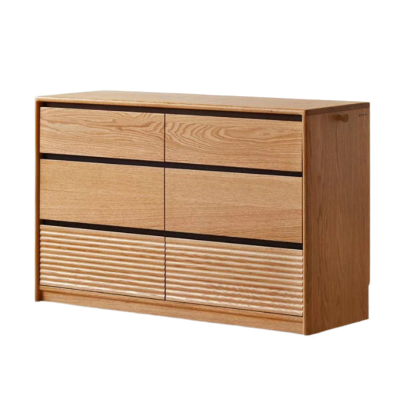 Oak Solid Wood Modern Drawer Cabinet