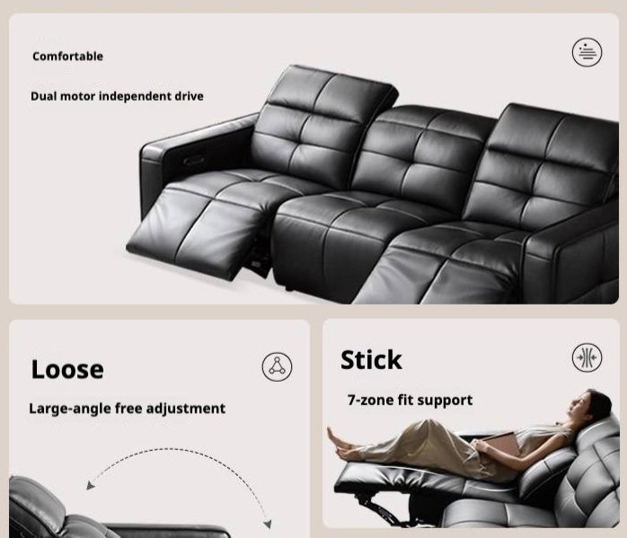 Leather Modern Style Electric Sofa