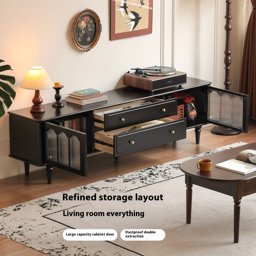 Solid RubberWood French Retro TV Stand