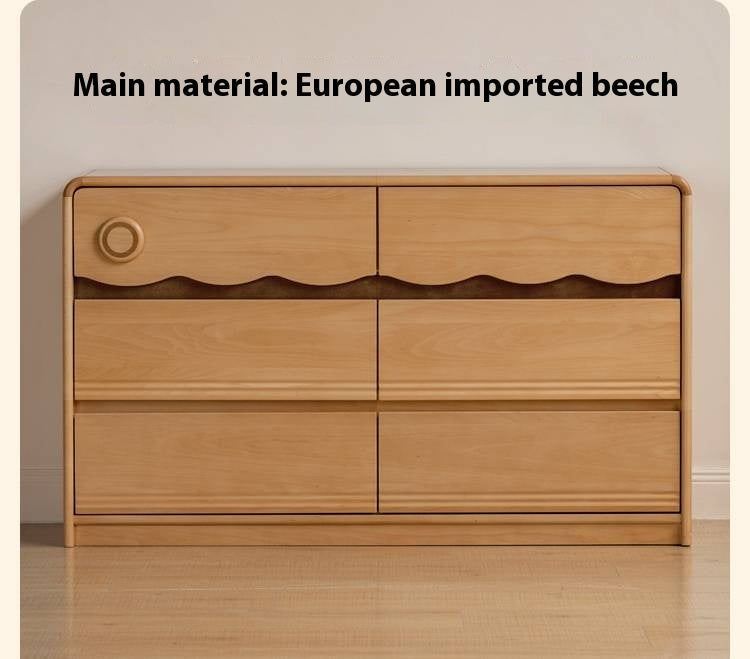Beech Solid Wood Children's Chest of Drawers