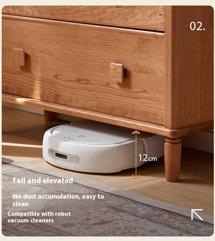 Cherry Solid Wood Middle Ancient Style Bookcase