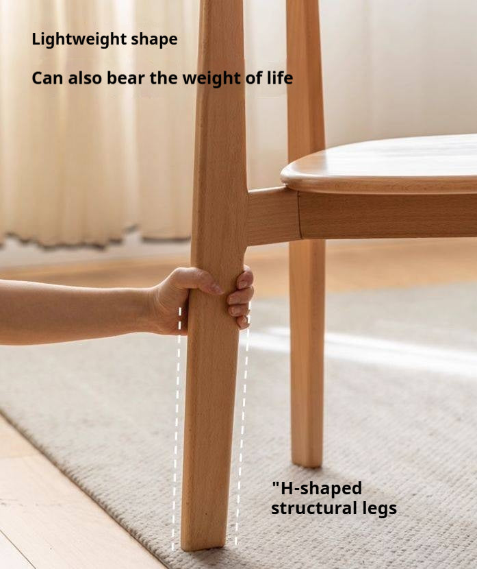 Beech, Oak Solid Wood Modern Dining Chairs