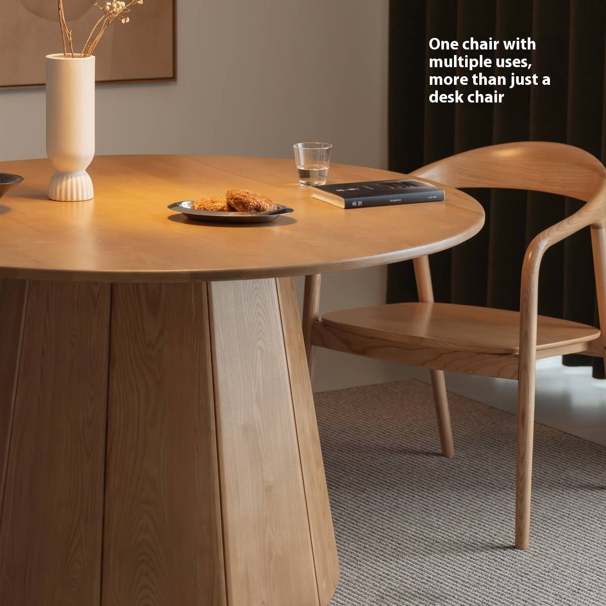 Ash Solid Wood Leisure Armchair