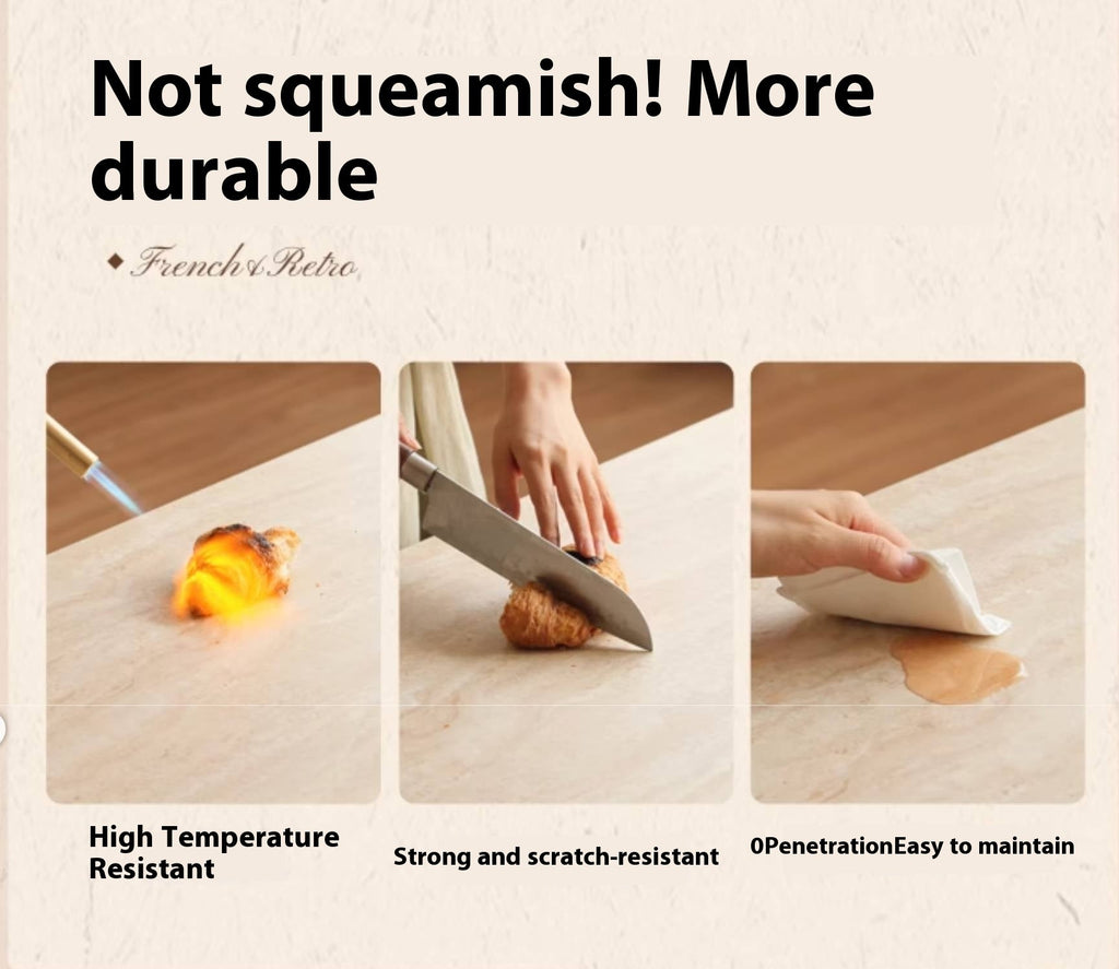 Black Walnut Solid Wood Vintage Rock Plate Dining Table