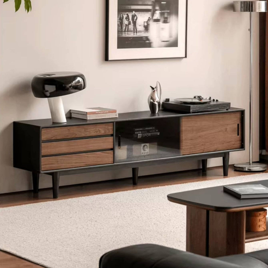 Oak Solid Wood Ancient Style Wood TV Stand