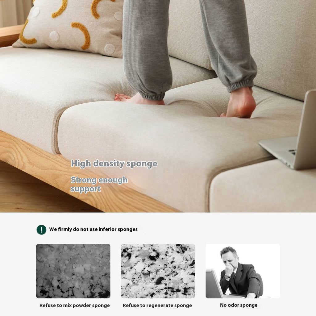 Ash, Oak, Black Walnut Solid Wood  Fabric Footstool-