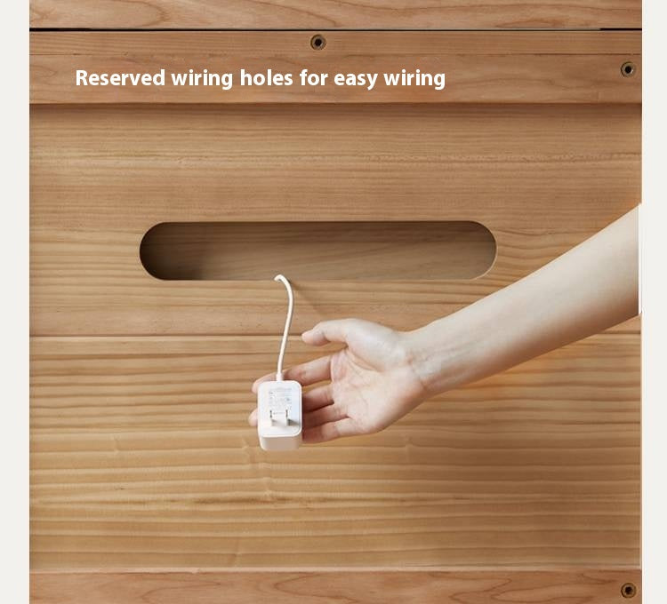 Ash Solid Wood Floor-Standing Module Combination TV Stand