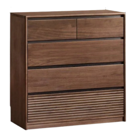 Black Walnut Solid Wood Italian Light Luxury Drawer