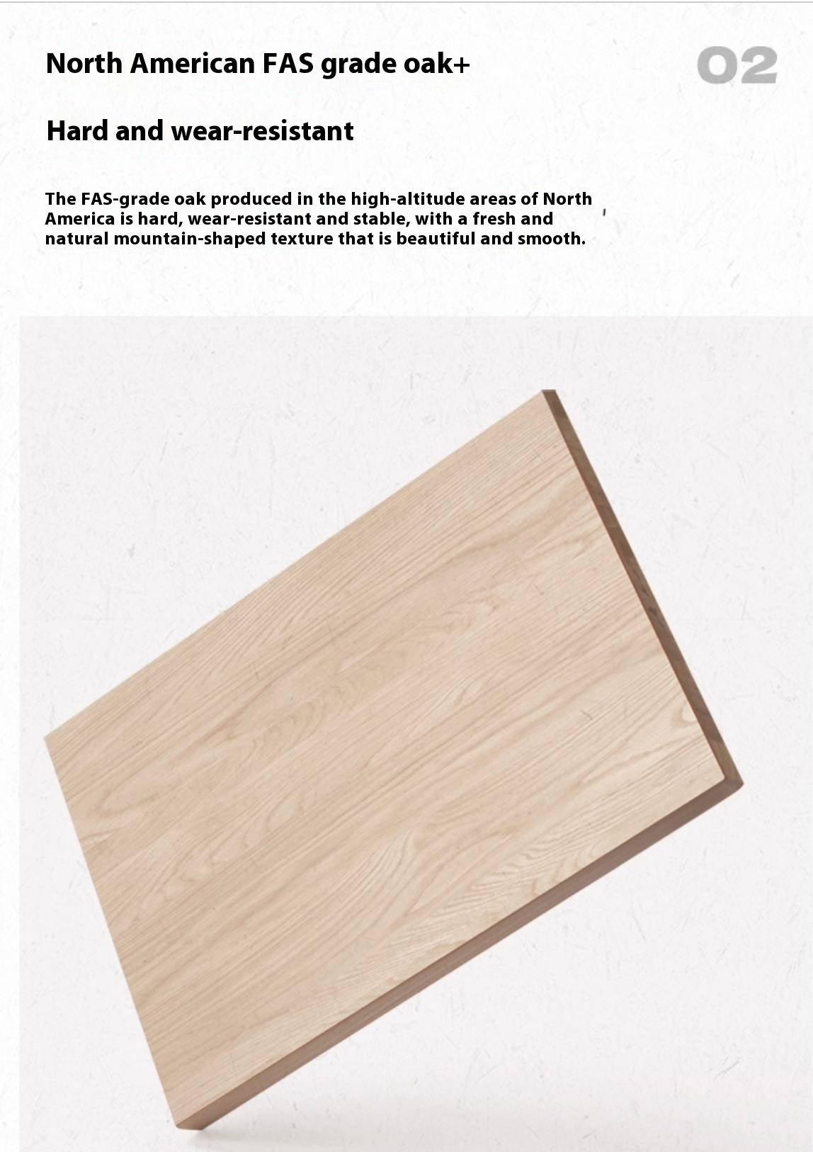 Oak Solid Wood Simple Style Nightstand