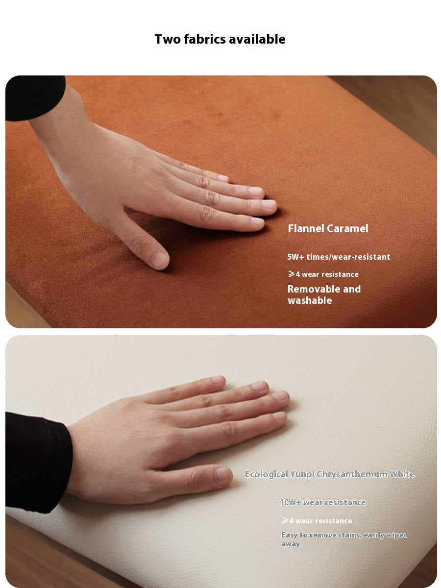 Black Walnut Solid Wood American Retro Style Makeup Stool