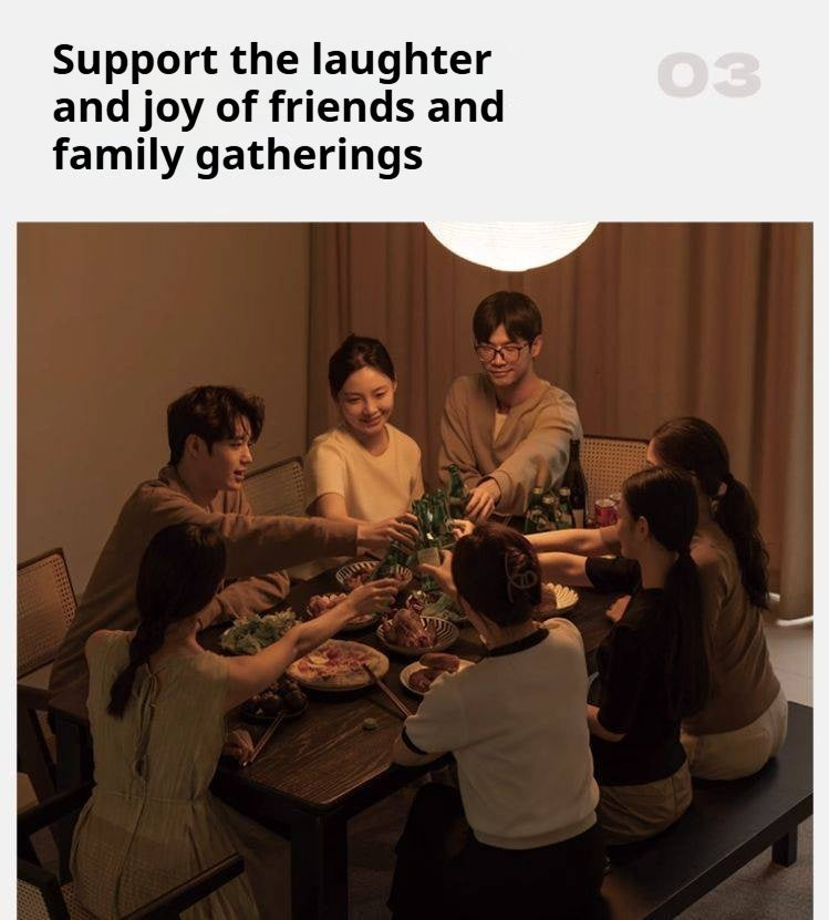 Oak, Ash Solid Wood Dining Table Modern and Simple