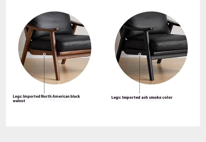 Ash, Black Walnut Solid Wood Armchair