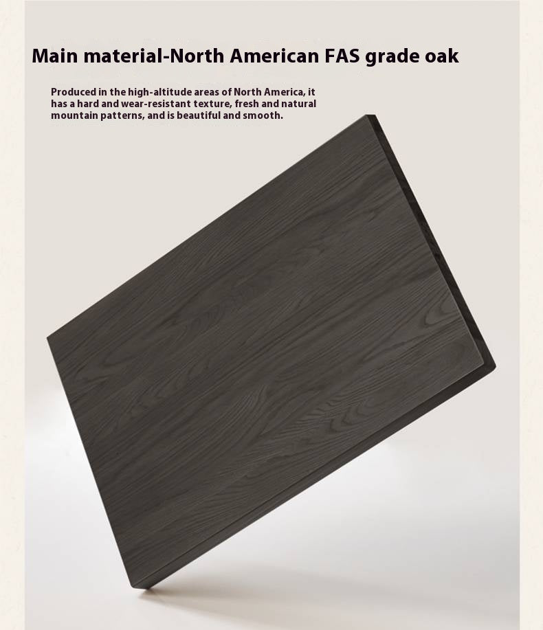 Oak Solid Wood Bauhaus Rock Plate Dining Table