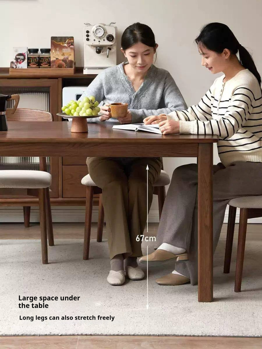 Oak Solid Wood Modern Dining  Table