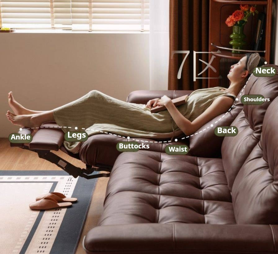 Leather French Retro Sofa