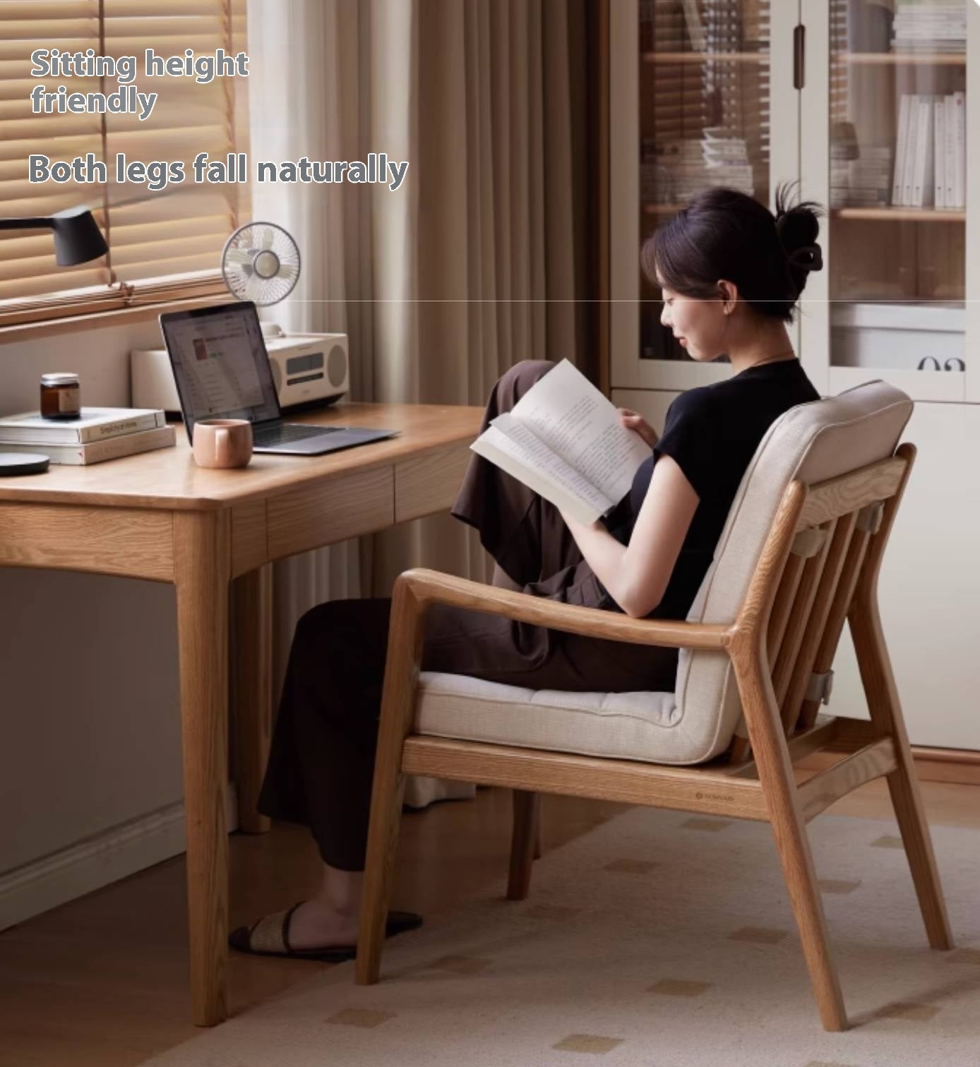 Oak Solid Wood Modern Style Chair