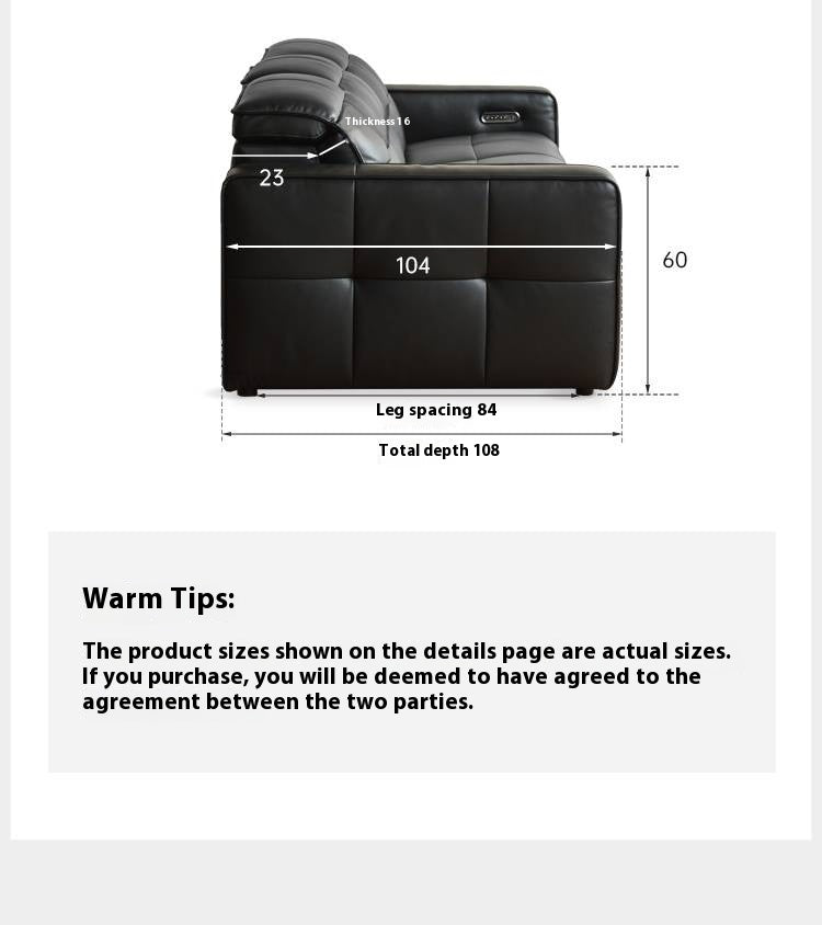 Leather Modern Style Electric Sofa