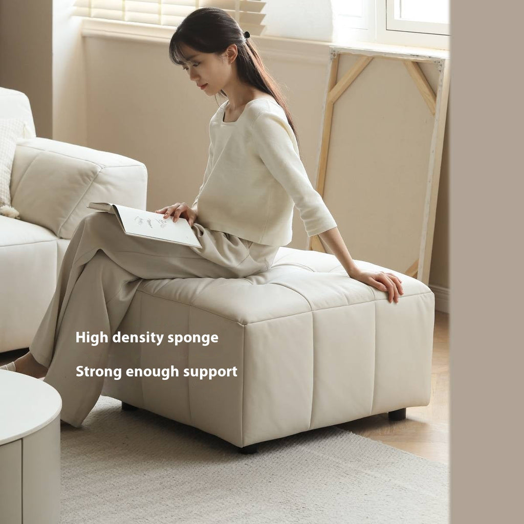 Fabric Soft Footstool Modern And Simple  Footrest-