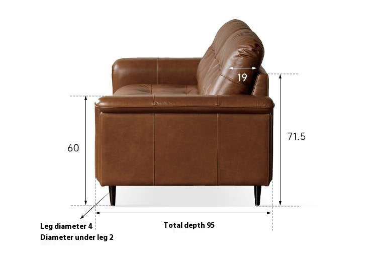 Leather American Retro Style Sofa