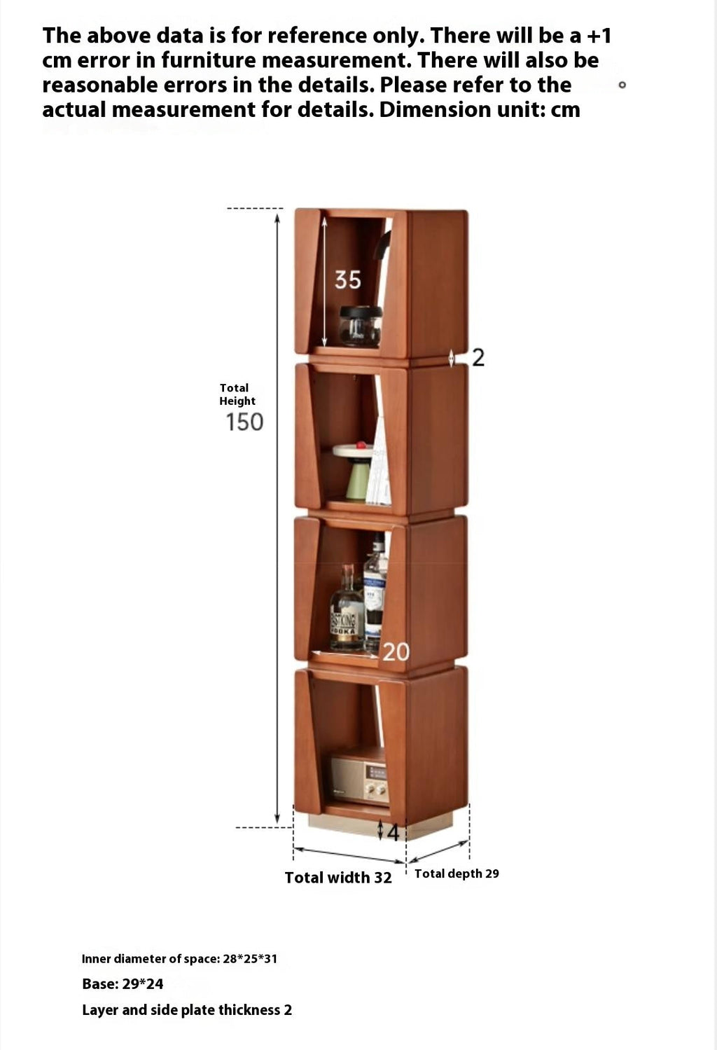 Poplar Solid Wood Bauhaus Style Floor Bookshelf