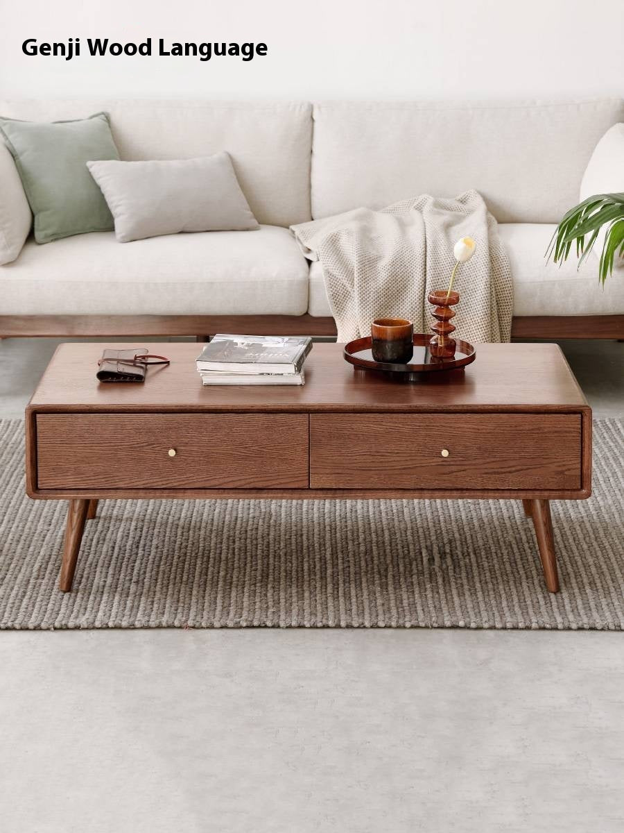 Oak Solid Wood Nordic Modern Style Coffee Table