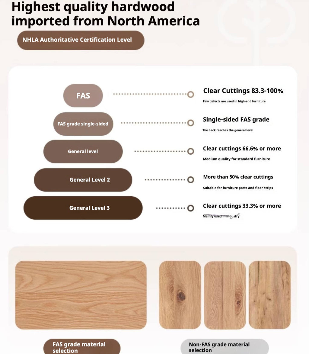 Oak Solid Wood Modern and Simple Armchair