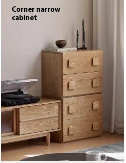 Ash Solid Wood Floor-Standing Module Combination TV Stand