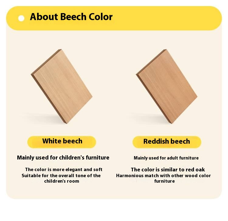 Beech Solid Wood Children's Bucket Cabinet