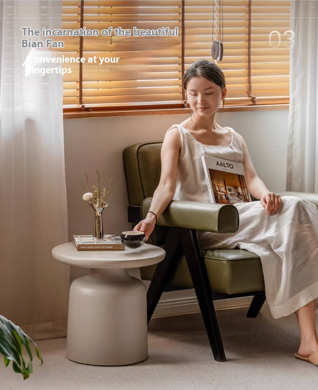 Black Walnut, Poplar Solid Wood Italian Light Luxury Coffee Table Combination