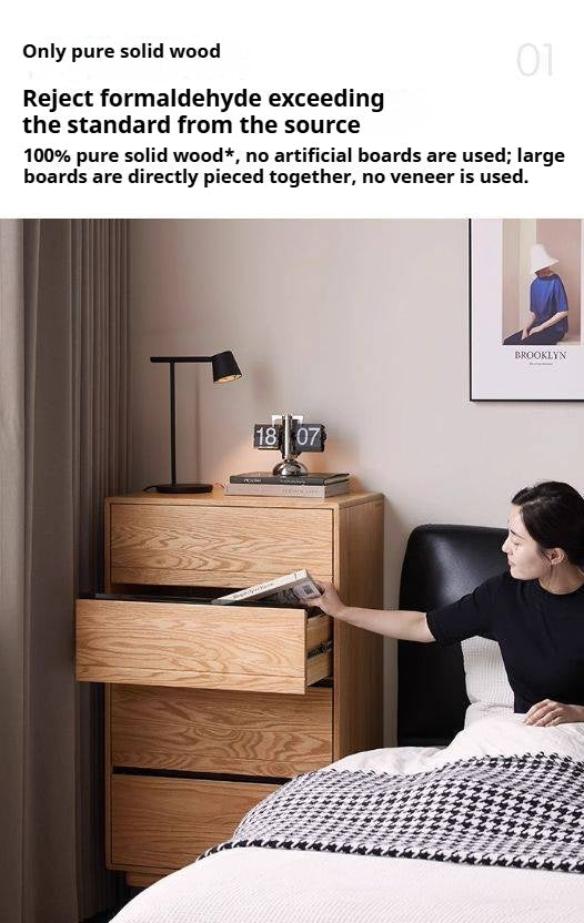 Oak Solid Wood Chest of Drawers