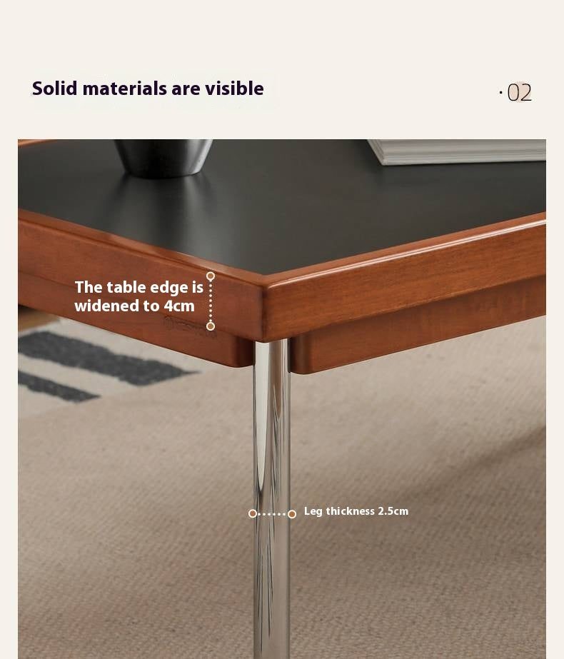 Poplar Solid Wood Ancient Square Tea Table